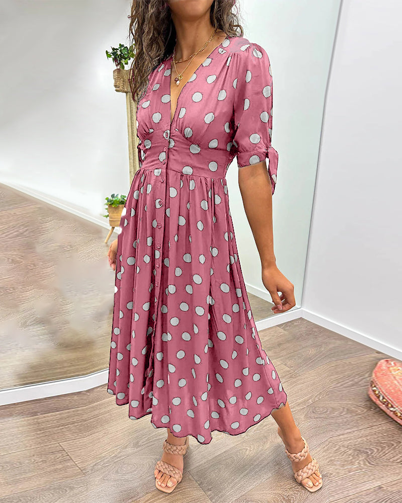 Dorthe | Elegant prikker kjole