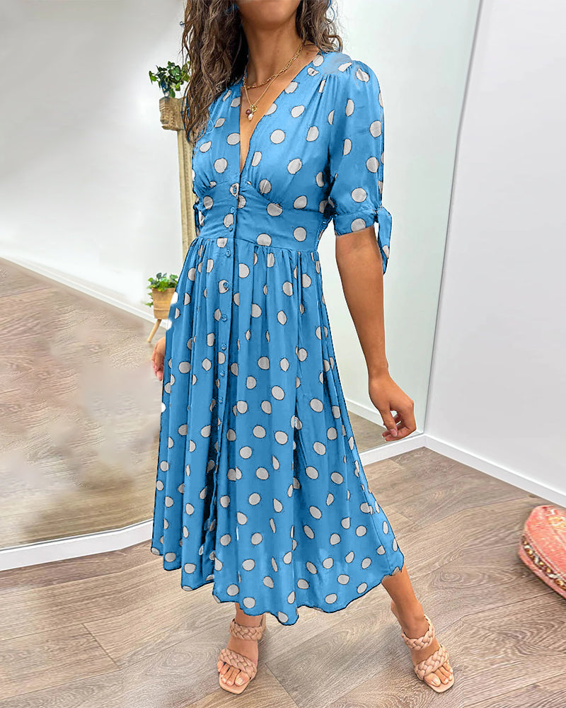 Dorthe | Elegant prikker kjole