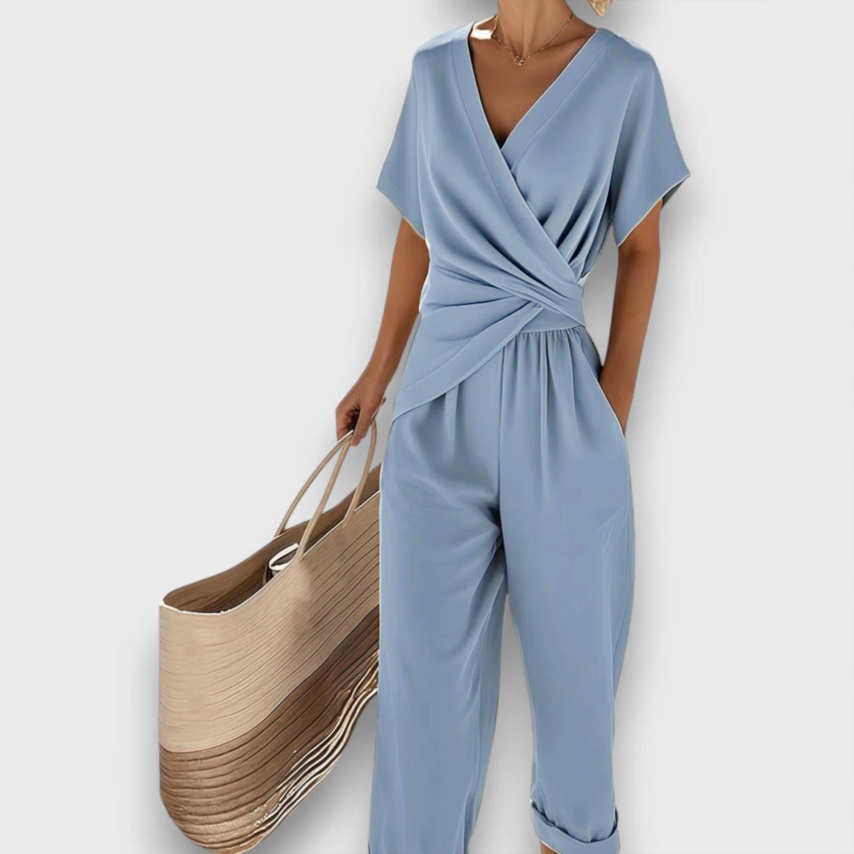 Jane | Sommer-jumpsuit med wrap-look