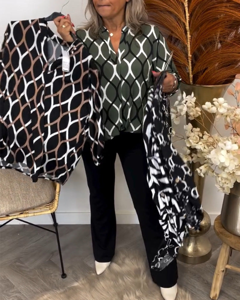 Lisa | Bluse med grafisk print