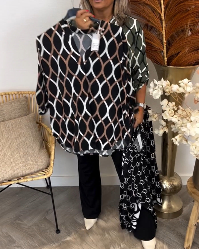 Lisa | Bluse med grafisk print
