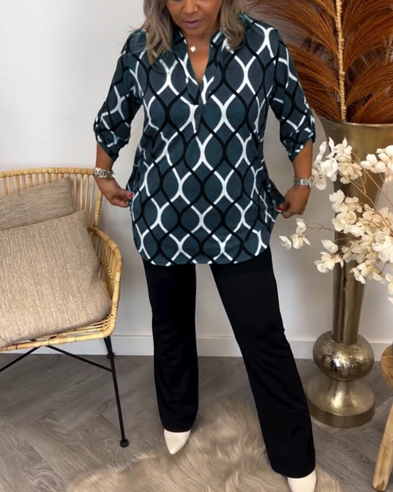 Lisa | Bluse med grafisk print