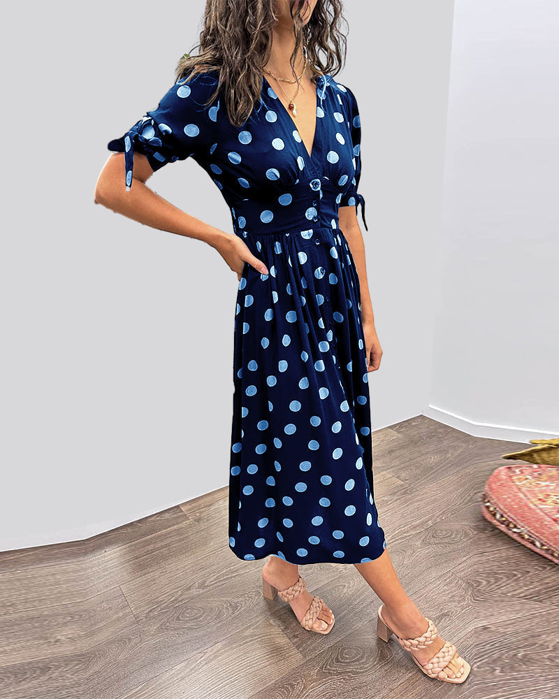 Dorthe | Elegant prikker kjole