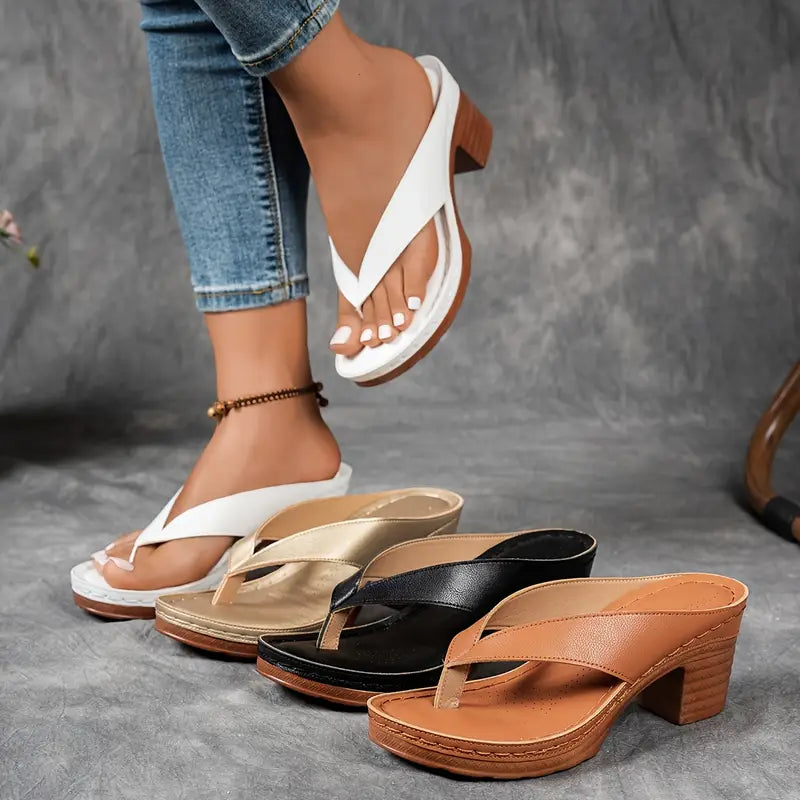 Malou | Flip-flops med hæl