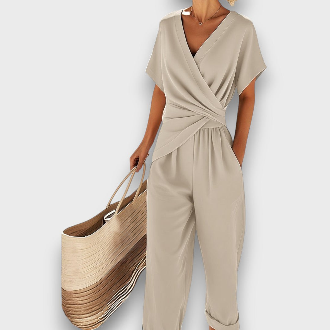 Jane | Sommer-jumpsuit med wrap-look