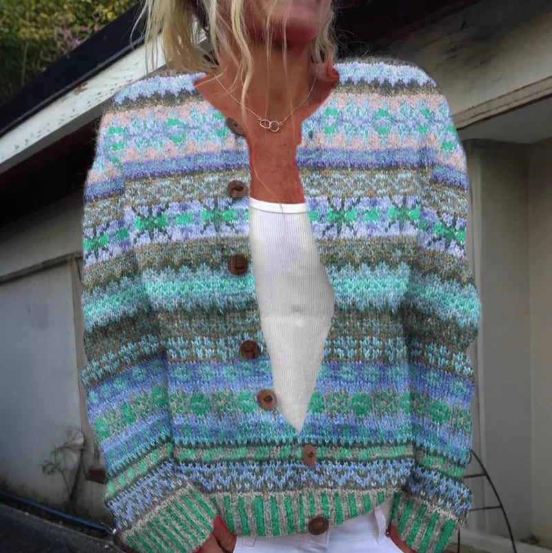 Lillian | Løs strikket cardigan