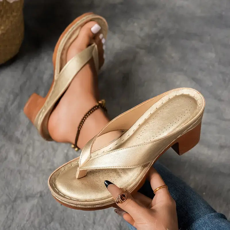 Malou | Flip-flops med hæl