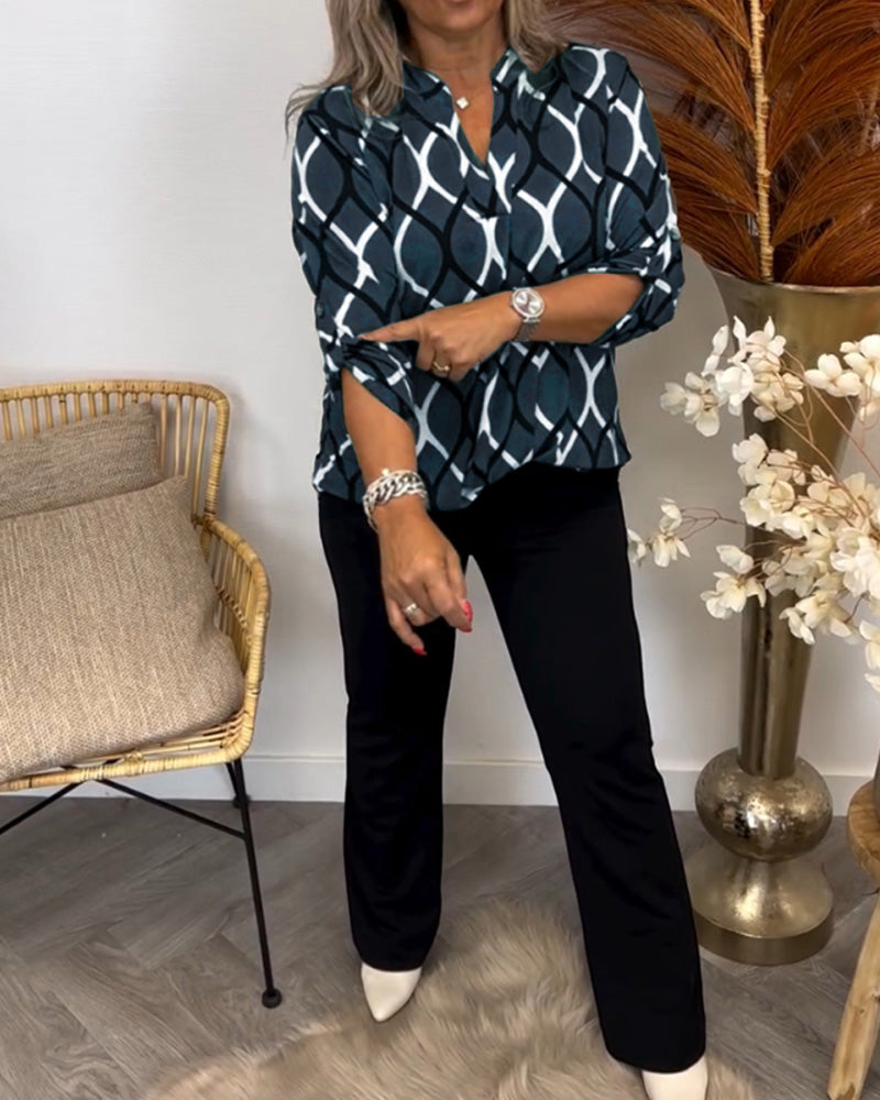 Lisa | Bluse med grafisk print