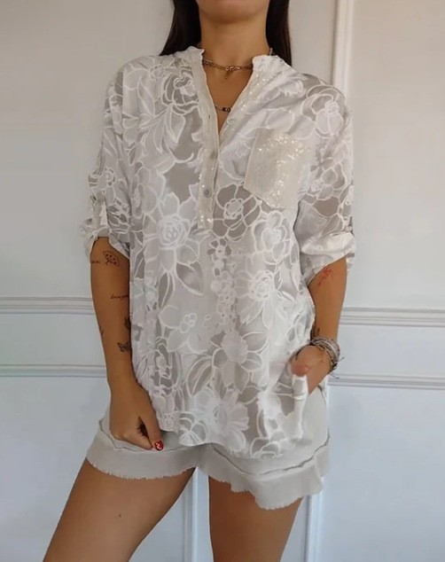 Maria | Blomsterprint Bluse
