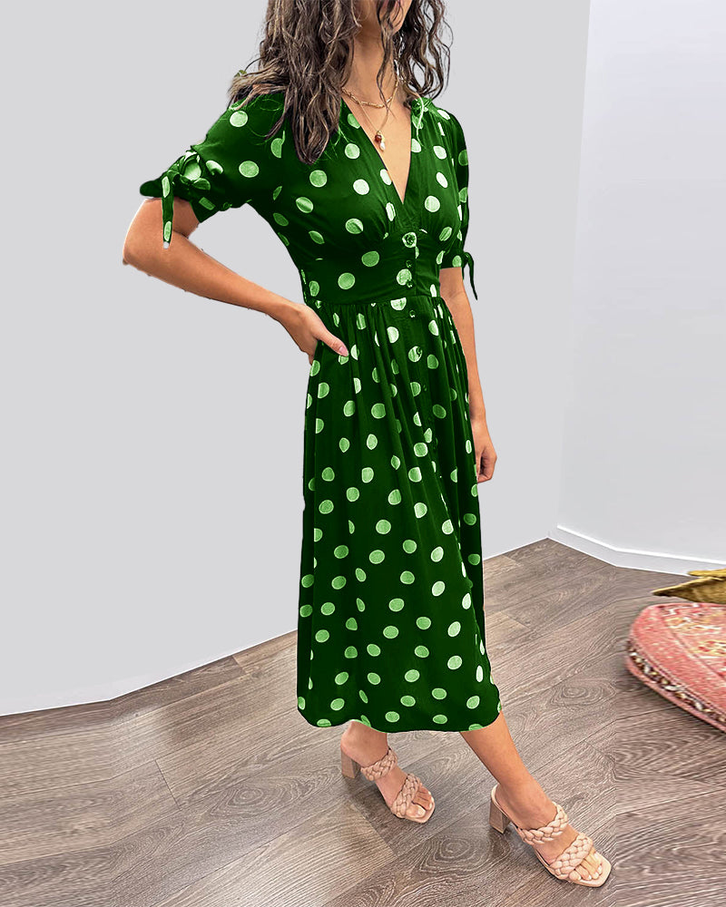 Dorthe | Elegant prikker kjole