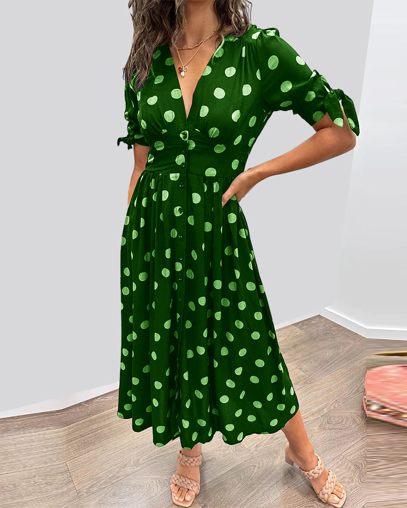 Dorthe | Elegant prikker kjole