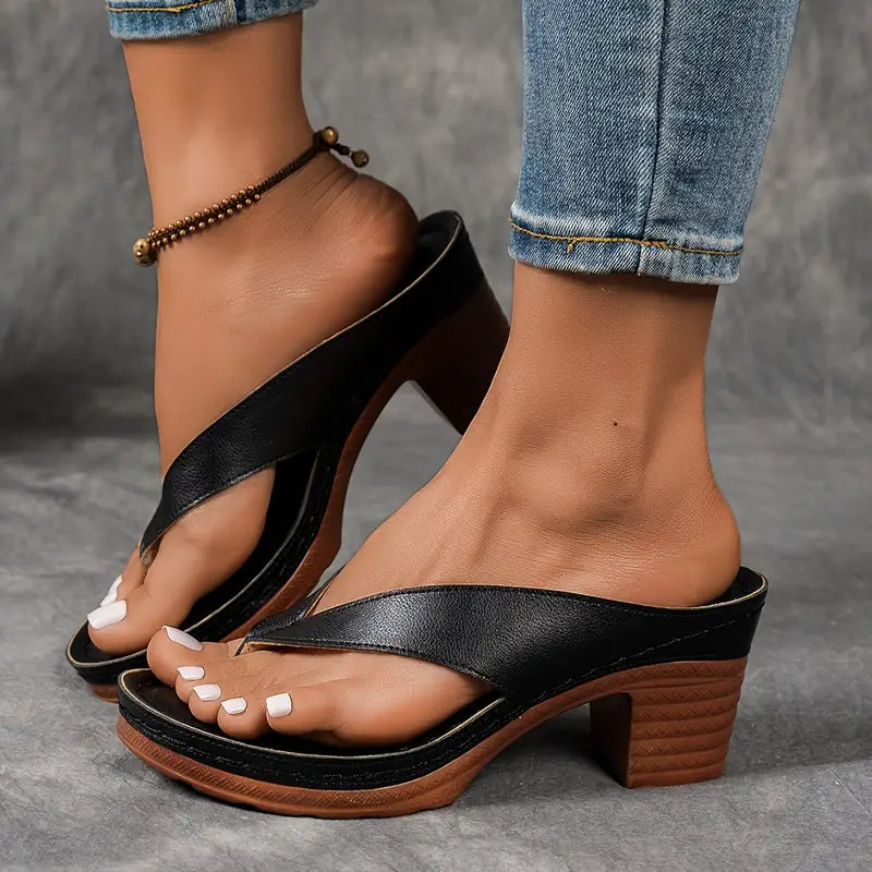 Malou | Flip-flops med hæl