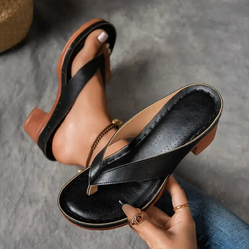 Malou | Flip-flops med hæl
