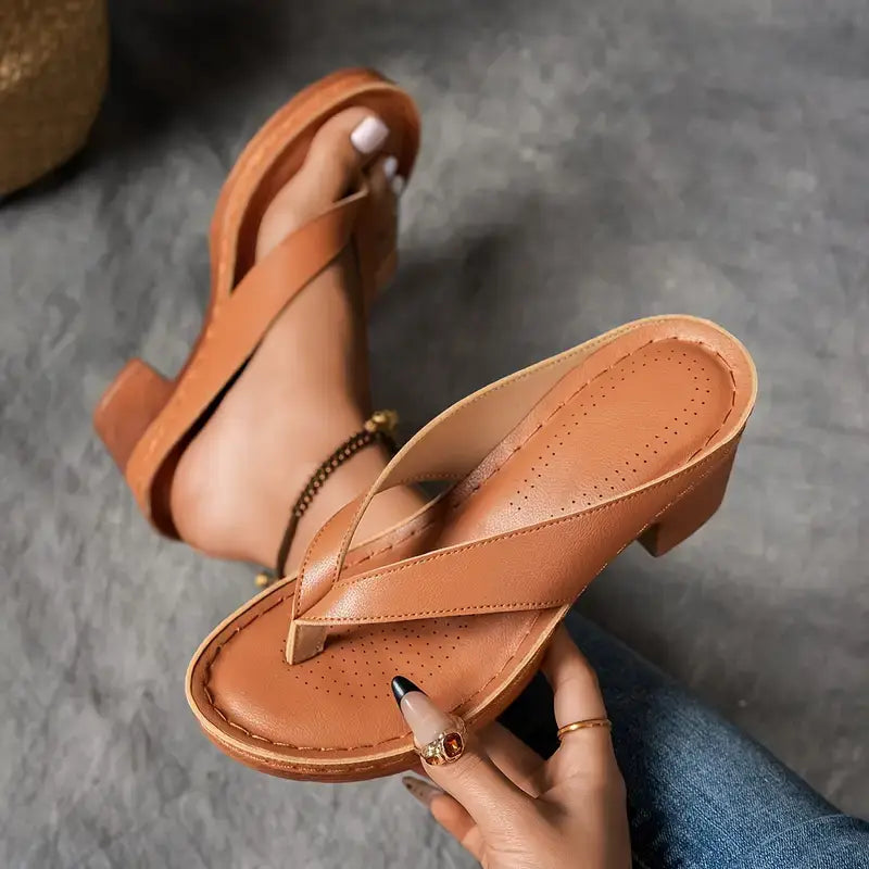 Malou | Flip-flops med hæl