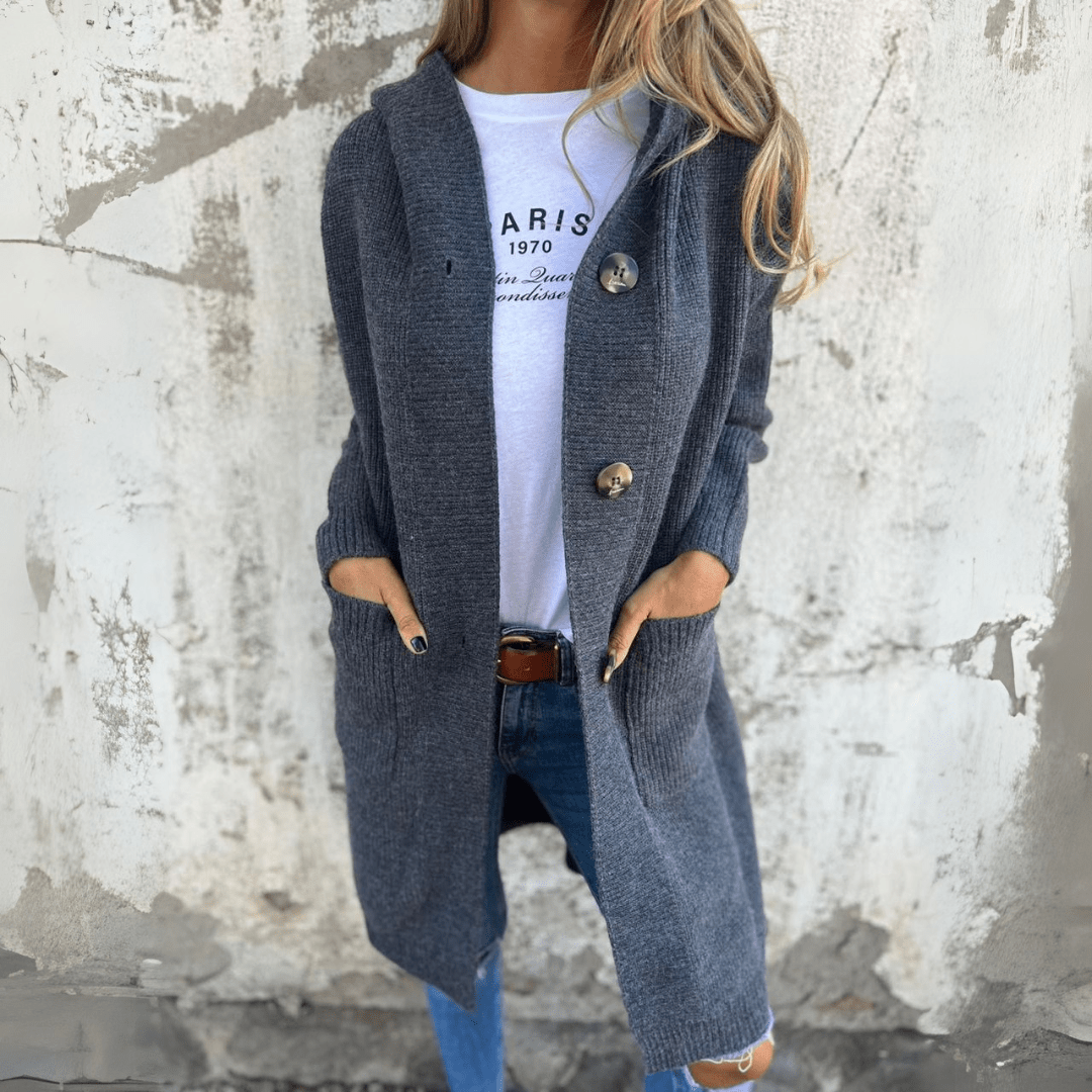 Lorène | Elegant lang dame-cardigan