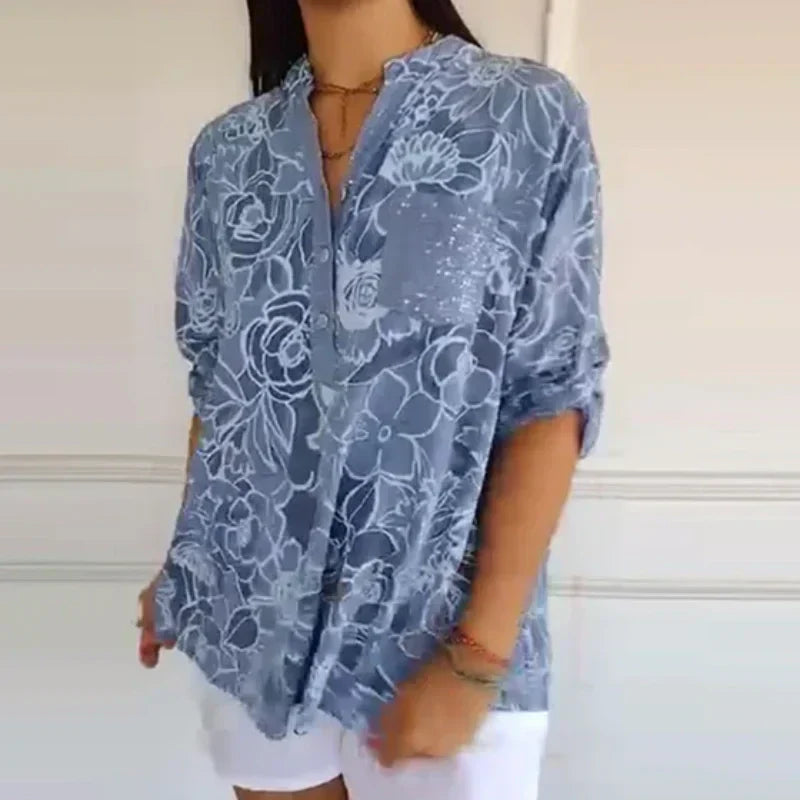 Maria | Blomsterprint Bluse