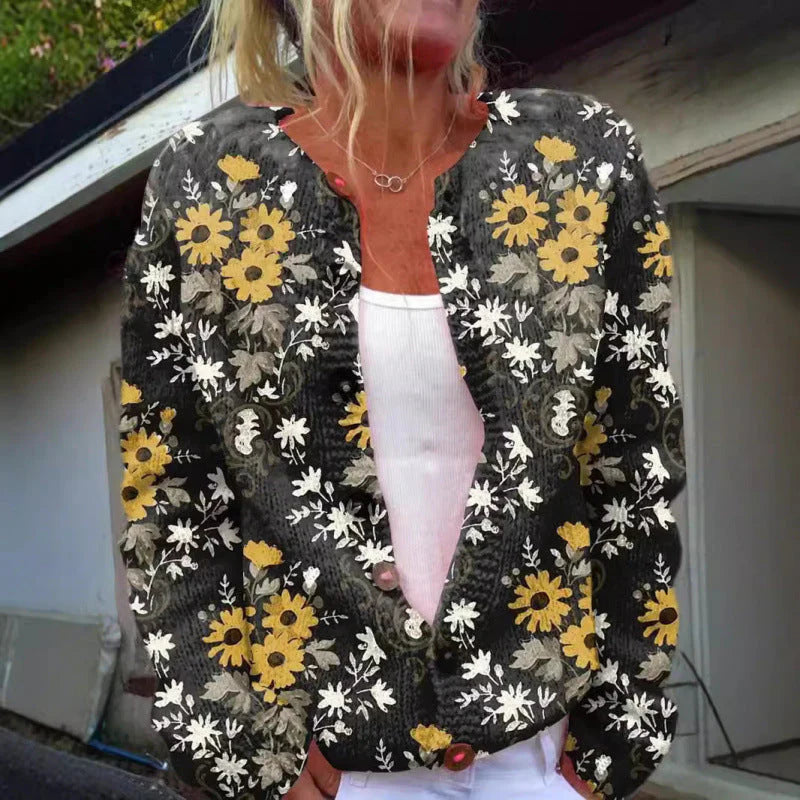 Lillian | Løs strikket cardigan